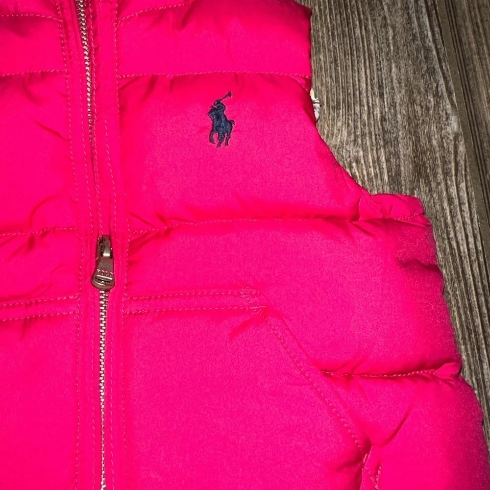 Ralph Lauren Pink Puffer Vest
